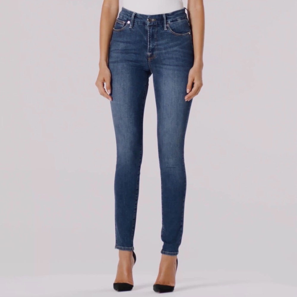 NWT- Good American Blue Skinny Jeans